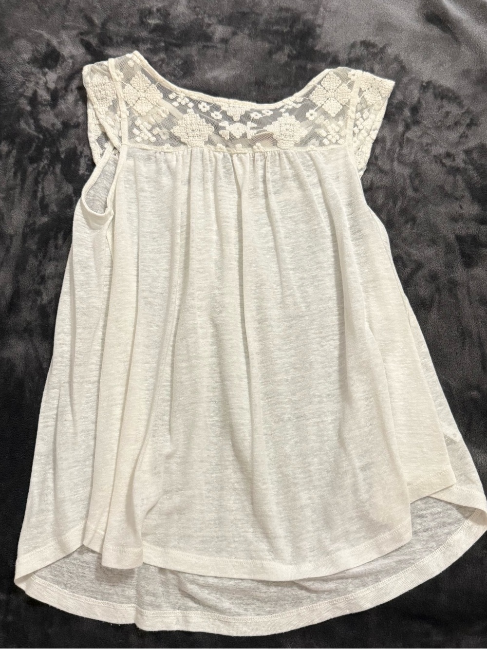 Merona Cream Lace Yoke Sleeveless Camisole